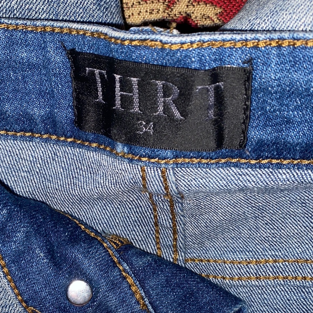 Men's Blue Jeans.THRT swag! Love the Zippers by the ankles? very comfortable